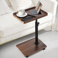 C Shaped End Table for Couch, Adjustable Height C Shaped Side Table